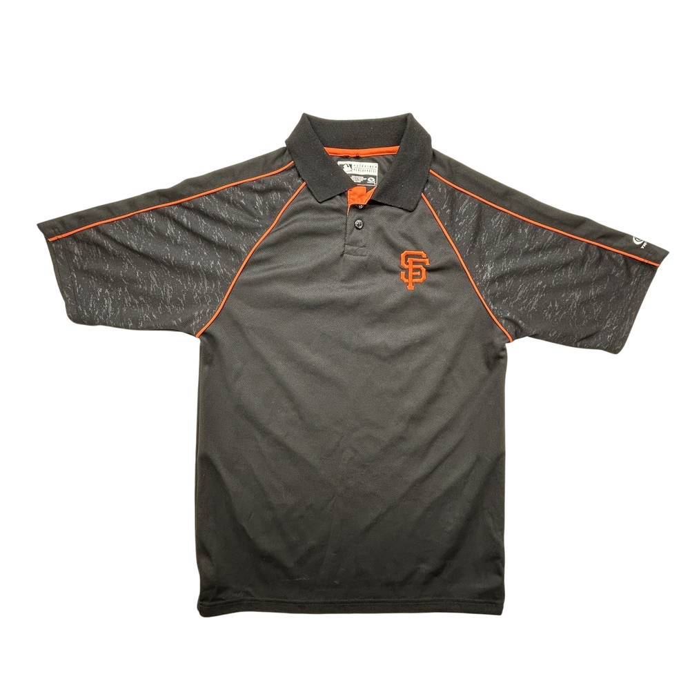 San Francisco Giants Shirt Mens Small Gray Orange MLB Baseball Polo True Fan S/P